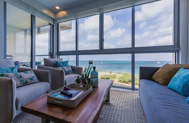 Aruba Luxury Beach Oceanfront residence at Azure minutes to Eagle and Palm beach