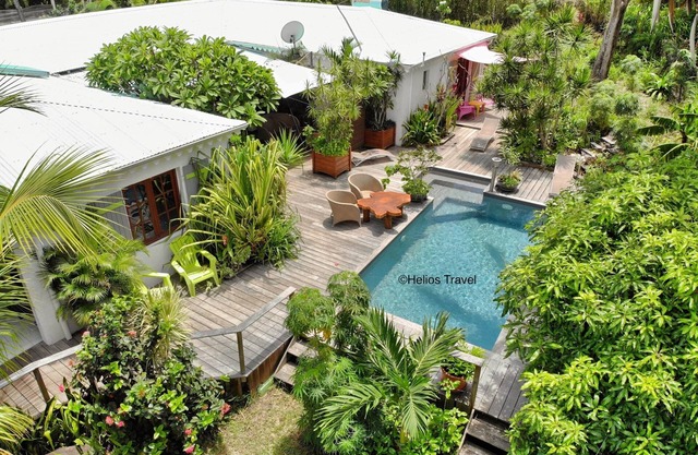 Atemoya lodges. Swimming pool, beach 400 m., Fleur de Canne (2/4p) A/C, pool, garden, beach 400m