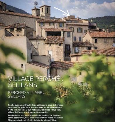 Au cœur de Seillans, charmant logement, grande terrasse et panorama