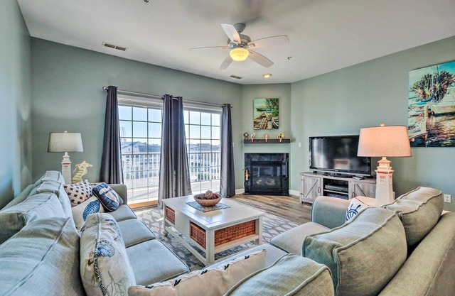 Balcony w/Inlet View: Dtwn Ocean City Condo