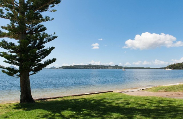 Bay Beach at salamander Bay on the waterfront of Salamander Bay Beach