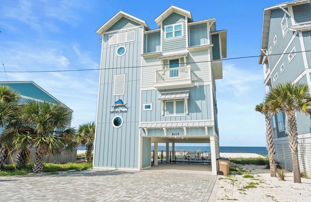 Beach House - Sailfish - Mexico Beach - Beachfront, Private Beach and Pool