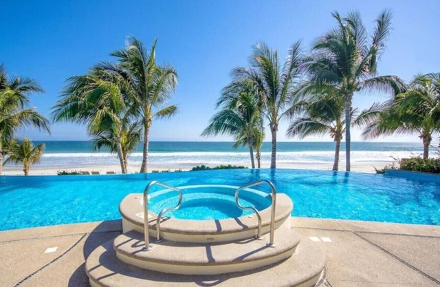 Beachfront right on beautiful sandy beach