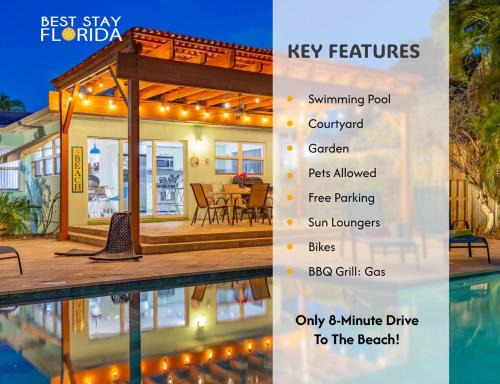 Beachside Bliss Lush Pool, Courtyard & Garden