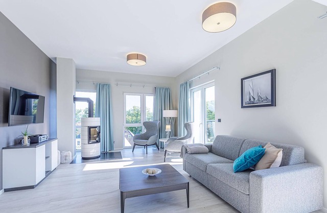 Beautiful 5-star vacation apartment Rundblick between the Bodden and the Baltic Sea