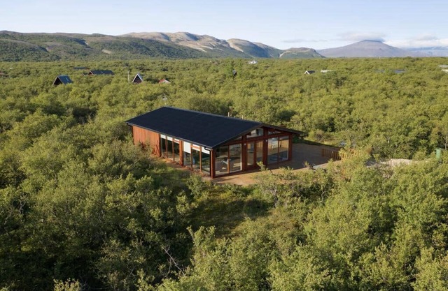 Beautiful cabin in Húsafell in Iceland.