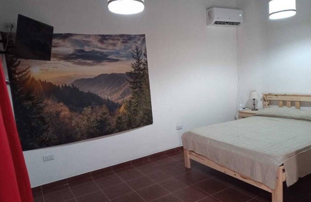 Beautiful cabin overlooking the mountains and river