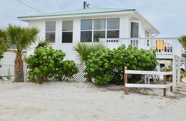 Beautiful deck view of the beach!