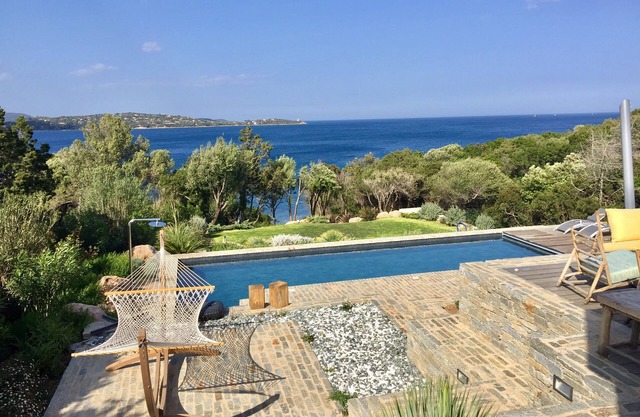 Beautiful sea view villa Porto Vecchio with pool and sea access
