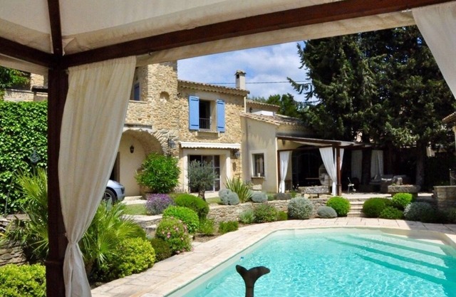 Beautifully renovated mas with large swimming pool and enclosed Provencal garden.