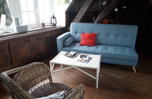 Bedrooms upstairs in a farmhouse