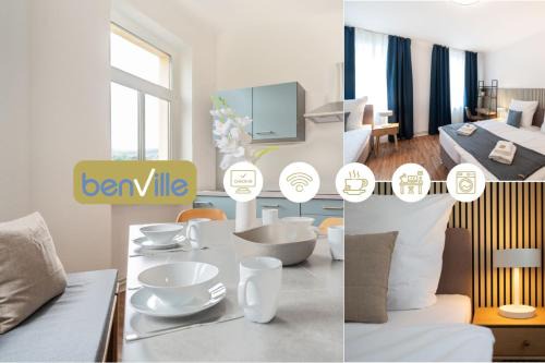 Benville Freital - 2 Schlafzimmer - Wohnküche - WLAN