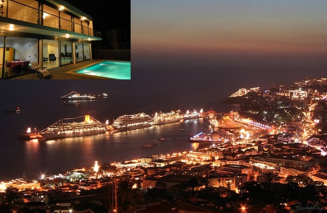 Best views of Funchal. Luxury 3 bed villa with heated pool. Near town centre.