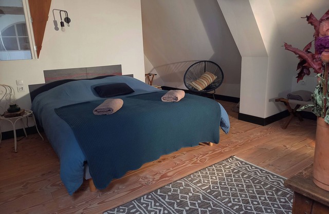 Blue room for 4 people at "Maison Silleron". Breakfast included. 5*
