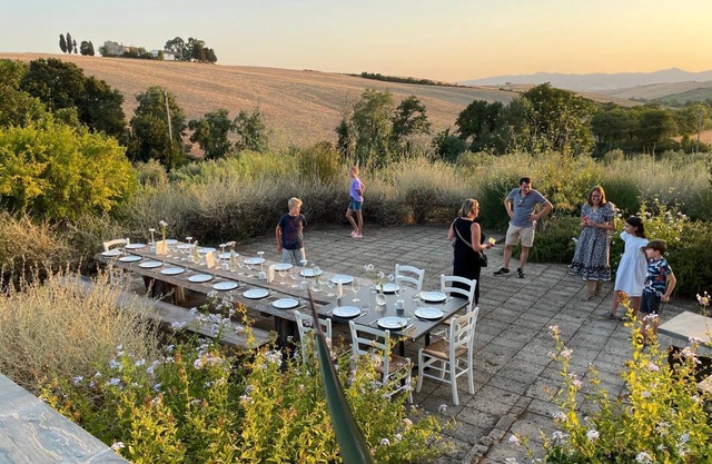Boutique eco Agriturismo nestled among ancient olive trees and stunning Tuscan hills