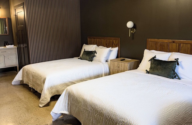 Boutique Motel with cozy nature inspired mid century design