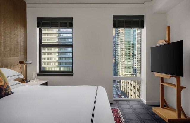 Bright King Room with Floor-to-Ceiling Views in Seattle's Belltown!