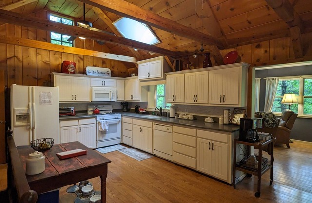 By Lake Rabun Beach and Angel Falls. Dreamy, dog friendly, and forest views