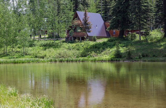 Cabin on Pond - Hot Tub - 2 Miles from Purgatory - Pet Friendly - One Acre
