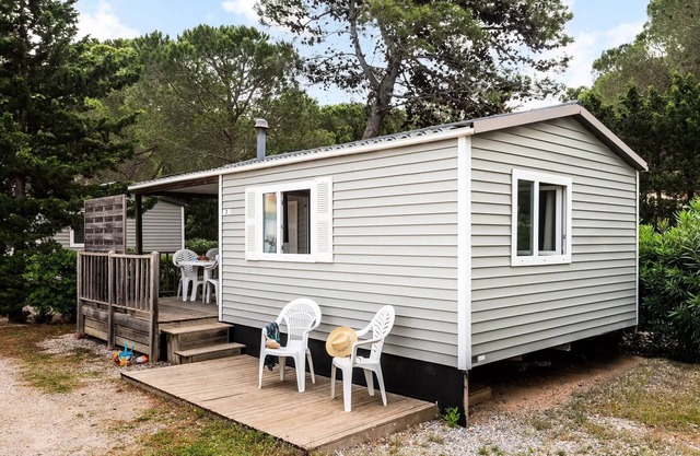Campsite La Palmeraie * - Mobil-home Classic 3 rooms 4 adults + 2 children air-conditioned