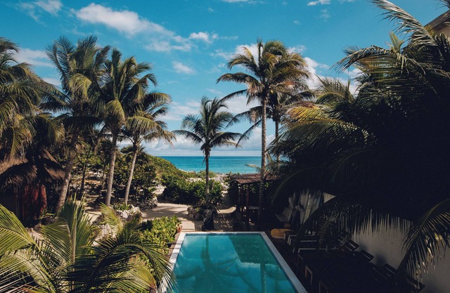 Casa de lujo frente al mar con piscina y temazcal