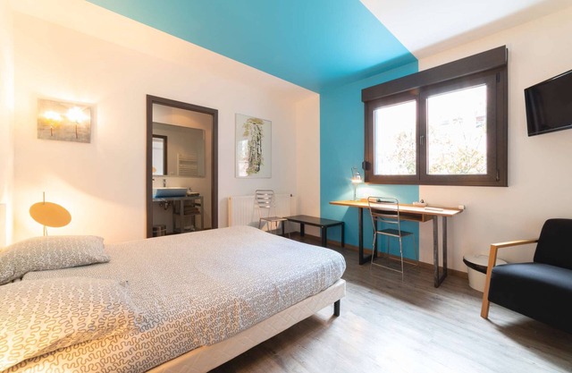 Chambre privative bleue