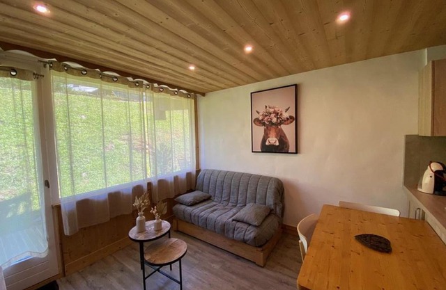 Charmant appart 4 pers. avec chambre indép., terrasse, Wi-Fi, parking, skis, proche Crest-Voland - FR-1-733-110