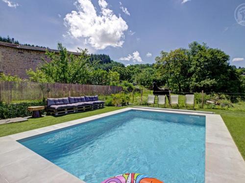 Charmant gîte en pierres avec animaux admis à Belmont-de-la-Loire - FR-1-496-126