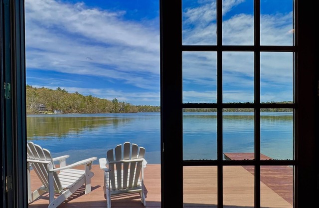 Charming Antique Boathouse Located Directly On Long Pond.