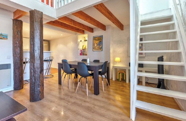 Charming duplex, quiet and bright, 120m from the sea and 5mn walk from the beach