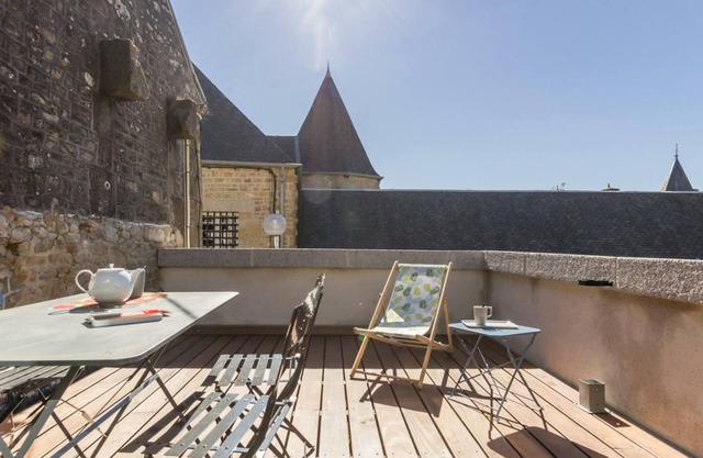 Charming Duplex Loft in Historic Avranches with Private Terrace
