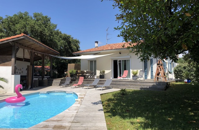 Charming renovated villa 🧭with pool and SPA 600m from the ocean