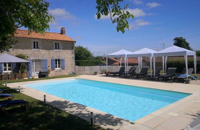 Charming restored farmhouse with large garden and pool