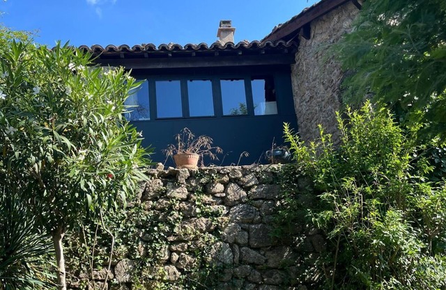 Charming stone house with secluded interior terraces