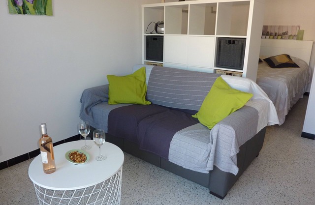 Charming studio with balcony, downtown but QUIET