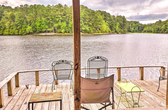 Cheery Swansea Home on Calmont Pond w/Dock!