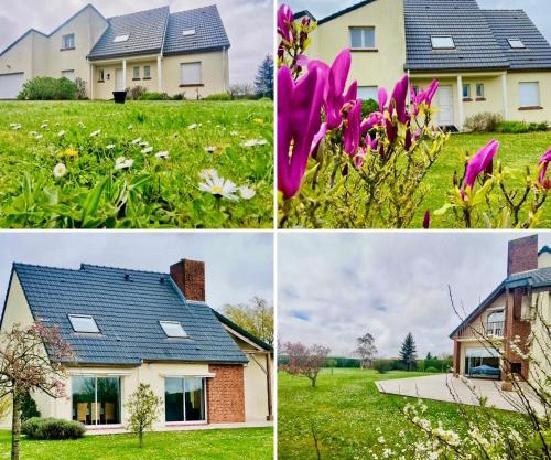 Chez Lucie et Compagnie pavillon familial avec beau jardin