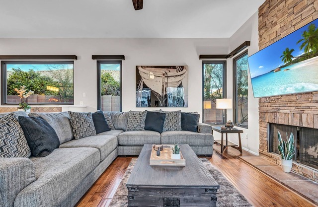 Chic Chandler Resort with Heated Pool, Firepit & BBQ Grill