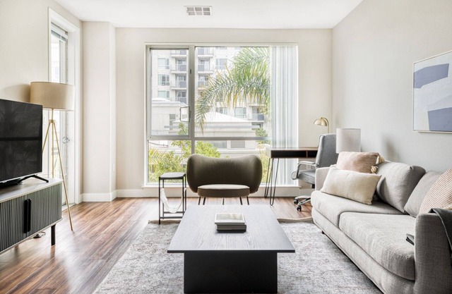 Classic Santa Clara 1BR w/W/D & Gym, walk to Safeway, by Blueground