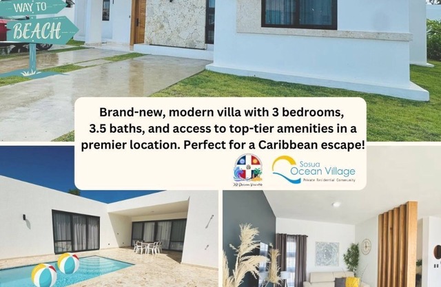 Coastal Luxe SOV: 3 Bed, 3.5 Bath, Sosúa Ocean Village