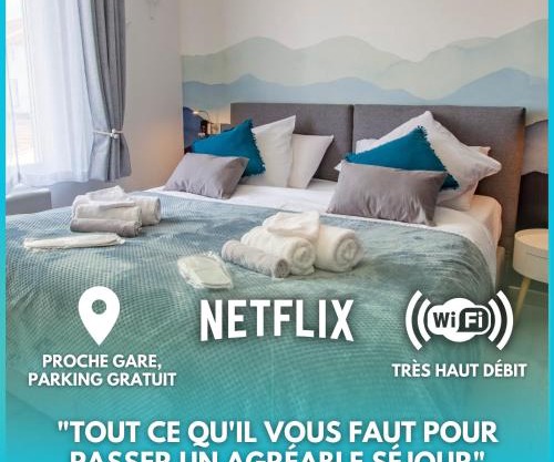 Cocon d'Hiver - Netflix & Wifi - Parking Gratuit - check-in 24H24 - Kit Bébé disponible sur demande - Emplacement Vélos - GoodMarning