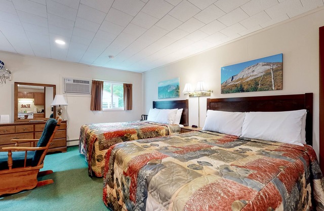 Comfortable motel rooms in a great location with shared resort amenities