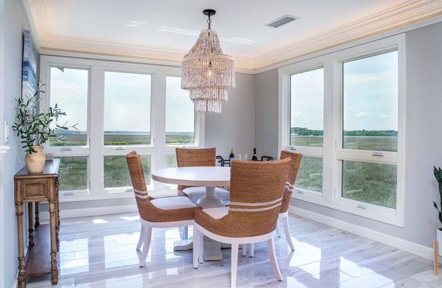 Completely Updated with Spectacular Panoramic Marsh Views! Amenity Cards Available!
