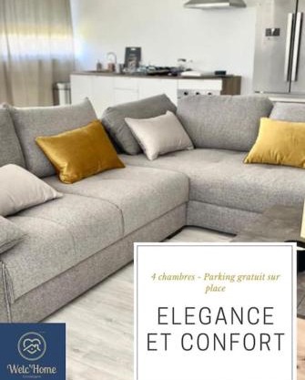 Confort et Élégance 4 chambres parking privé gratuit