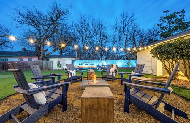 COWBOY RETREAT, Heart of OKC By Dwntwn/OSU/OU&PLAZA, Minigolf, Firepit, Foosball