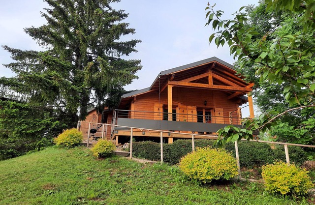 Cozy chalet Haut-Jura - Swimming pool on the estate - Terrace with open view