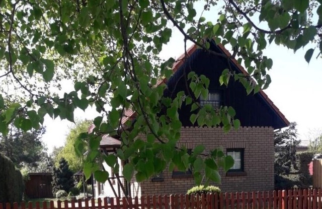 Cozy house with a fireplace and a large garden