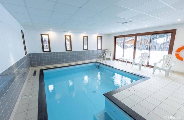 Cozy Ski-in Mountain Retreat w/Heated Pool & Terrace Views | Indoor Pool