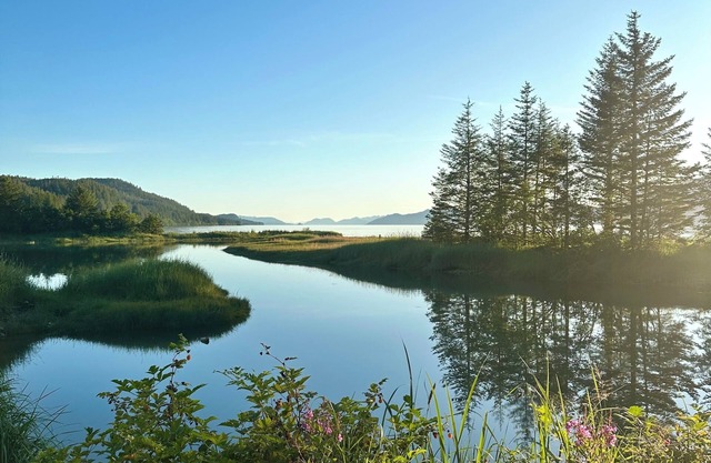 Cozy studio apartment with waterfront view