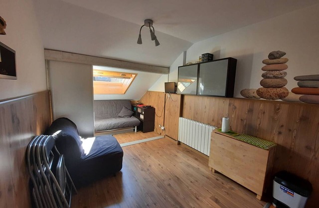 Cozy Studio with South-Facing Balcony, Centrally Located, Sleeps 2 Adults + 1 Child